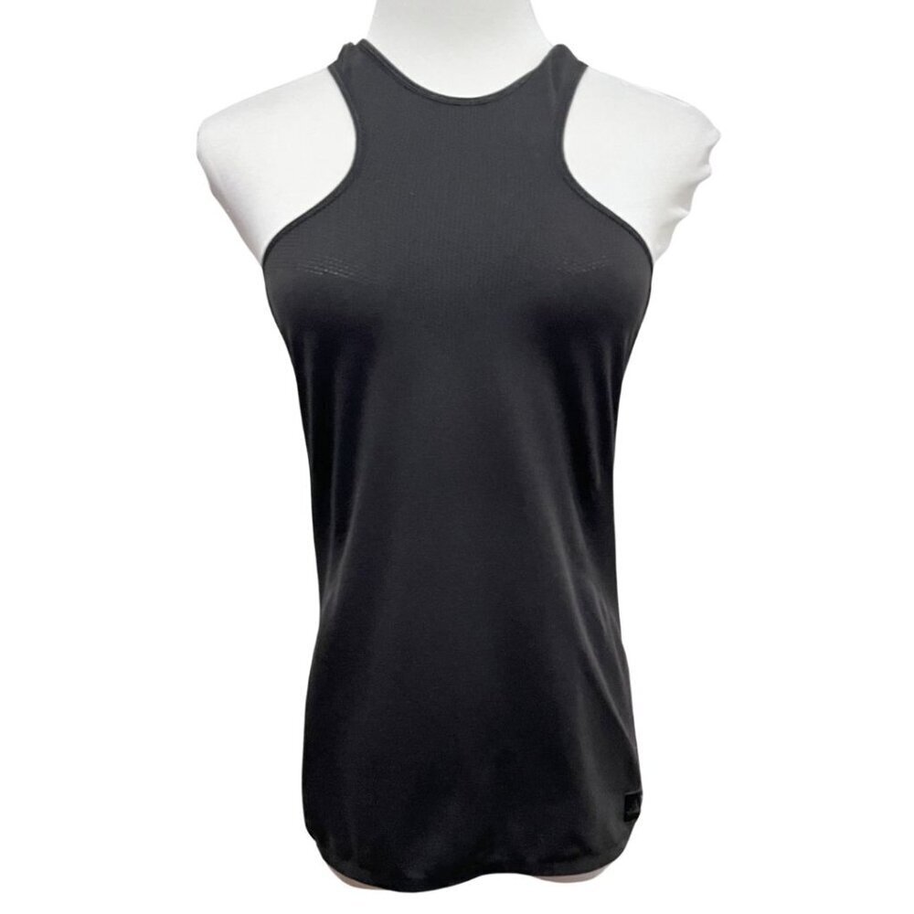 Y-3 ADIDAS X YOHJI YAMAMOTO WOMEN'S BLACK RACERBACK TANK TOP - S